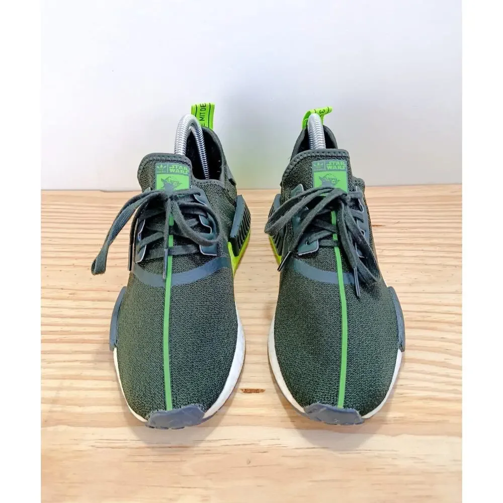 Adidas NMD R1 x Star Wars Shoes Green Yoda 2019 Athletic Sneaker Size 5